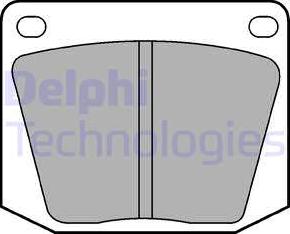 Delphi LP32 - Тормозные колодки, дисковые, комплект avtokuzovplus.com.ua