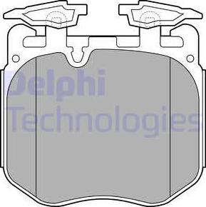 Delphi LP3304 - Тормозные колодки, дисковые, комплект autodnr.net