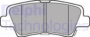 Delphi LP3309 - Тормозные колодки, дисковые, комплект autodnr.net