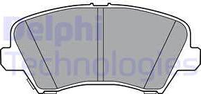 Delphi LP3361 - Гальмівні колодки, дискові гальма autocars.com.ua