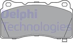 Delphi LP3362 - Тормозные колодки, дисковые, комплект autodnr.net