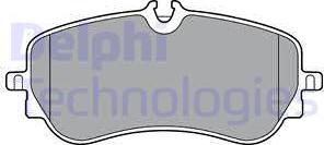 Delphi LP3367 - Гальмівні колодки, дискові гальма autocars.com.ua