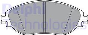 Delphi LP3368 - Тормозные колодки, дисковые, комплект autodnr.net
