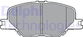 Delphi LP3370 - Гальмівні колодки, дискові гальма autocars.com.ua
