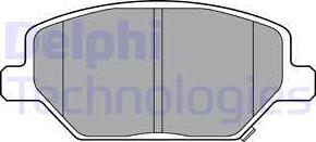 Delphi LP3371 - Гальмівні колодки, дискові гальма autocars.com.ua