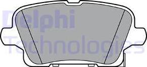 Delphi LP3373 - Тормозные колодки, дисковые, комплект avtokuzovplus.com.ua