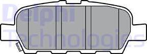 Delphi LP3375 - Гальмівні колодки, дискові гальма autocars.com.ua