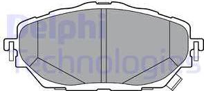 Delphi LP3378 - Гальмівні колодки, дискові гальма autocars.com.ua