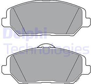 Delphi LP3385 - Тормозные колодки, дисковые, комплект avtokuzovplus.com.ua