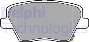 Delphi LP3386 - Тормозные колодки, дисковые, комплект avtokuzovplus.com.ua