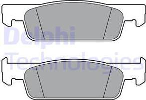 Delphi LP3387 - Тормозные колодки, дисковые, комплект autodnr.net