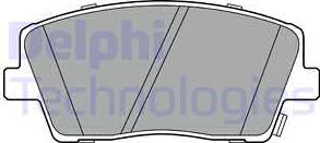 Delphi LP3390 - Тормозные колодки, дисковые, комплект autodnr.net