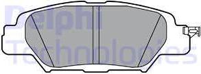 Delphi LP3394 - Гальмівні колодки, дискові гальма autocars.com.ua
