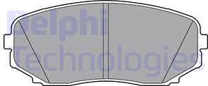 Delphi LP3399 - Тормозные колодки, дисковые, комплект autodnr.net