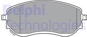 Delphi LP3401 - Гальмівні колодки, дискові гальма autocars.com.ua