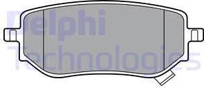 Delphi LP3402 - Гальмівні колодки, дискові гальма autocars.com.ua