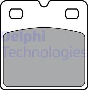 Delphi LP3405 - Тормозные колодки, дисковые, комплект autodnr.net
