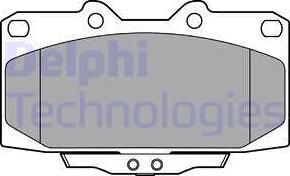 Delphi LP3409 - Гальмівні колодки, дискові гальма autocars.com.ua