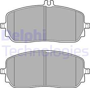 Delphi LP3437 - Тормозные колодки, дисковые, комплект avtokuzovplus.com.ua