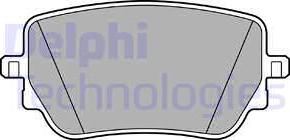 Delphi LP3439 - Тормозные колодки, дисковые, комплект avtokuzovplus.com.ua