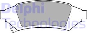 Delphi LP3443 - Гальмівні колодки, дискові гальма autocars.com.ua