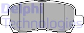 Delphi LP3444 - Гальмівні колодки, дискові гальма autocars.com.ua