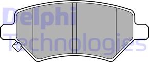 Delphi LP3452 - Тормозные колодки, дисковые, комплект autodnr.net