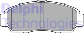 Delphi LP3462 - Гальмівні колодки, дискові гальма autocars.com.ua
