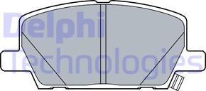 Delphi LP3482 - Гальмівні колодки, дискові гальма autocars.com.ua