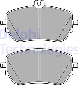 Delphi LP3485 - Гальмівні колодки, дискові гальма autocars.com.ua