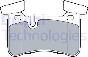 Delphi LP3516 - Тормозные колодки, дисковые, комплект avtokuzovplus.com.ua