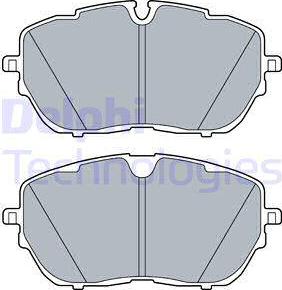 Delphi LP3518 - Тормозные колодки, дисковые, комплект avtokuzovplus.com.ua