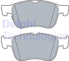 Delphi LP3520 - Тормозные колодки, дисковые, комплект avtokuzovplus.com.ua