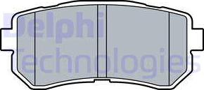 Delphi LP3521 - Гальмівні колодки, дискові гальма autocars.com.ua
