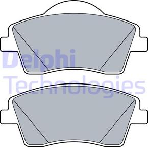 Delphi LP3528 - Гальмівні колодки, дискові гальма autocars.com.ua