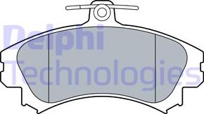 Delphi LP3533 - Тормозные колодки, дисковые, комплект autodnr.net