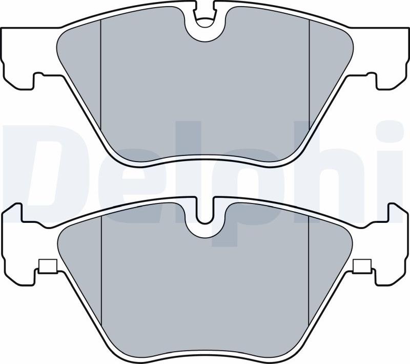 Delphi LP3534-17B1 - Тормозные колодки, дисковые, комплект autodnr.net