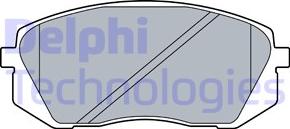 Delphi LP3535 - Тормозные колодки, дисковые, комплект autodnr.net