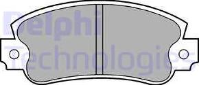 Delphi LP353 - Гальмівні колодки, дискові гальма autocars.com.ua