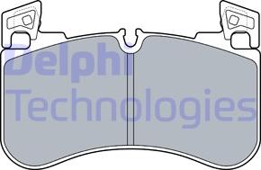 Delphi LP3540 - Тормозные колодки, дисковые, комплект autodnr.net