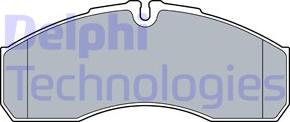Delphi LP3541 - Тормозные колодки, дисковые, комплект autodnr.net