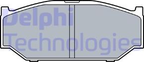 Delphi LP3544 - Тормозные колодки, дисковые, комплект avtokuzovplus.com.ua