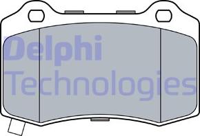 Delphi LP3547 - Гальмівні колодки, дискові гальма autocars.com.ua