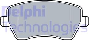 Delphi LP3550 - Тормозные колодки, дисковые, комплект autodnr.net