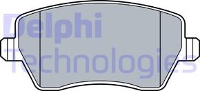Delphi LP3551 - Тормозные колодки, дисковые, комплект avtokuzovplus.com.ua