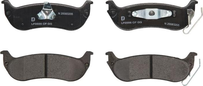 Delphi LP3556 - Гальмівні колодки, дискові гальма autocars.com.ua