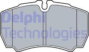 Delphi LP3573 - Гальмівні колодки, дискові гальма autocars.com.ua