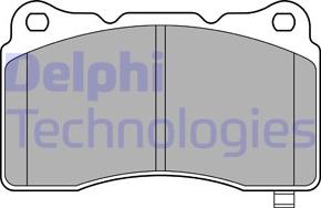 Delphi LP3575 - Тормозные колодки, дисковые, комплект autodnr.net