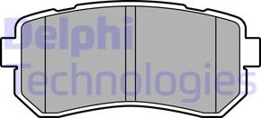 Delphi LP3576 - Тормозные колодки, дисковые, комплект avtokuzovplus.com.ua