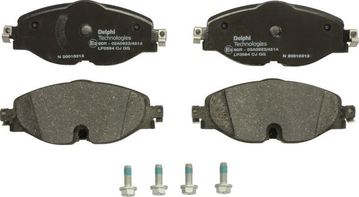 Delphi LP3584 - Гальмівні колодки, дискові гальма autocars.com.ua